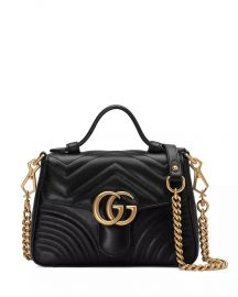 Gucci GG Marmont Mini Top Handle Leather Bag Jewelry  amp  Accessories - Bloomingdale s at Bloomingdales